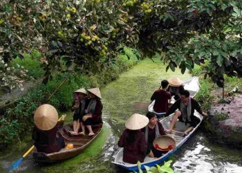 Trải nghiệm  đi thuyền khám phá vườn trái cây Lái Thiêu